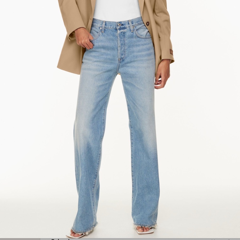 Citizens Of Humanity Light Blue Wide Leg Jeans